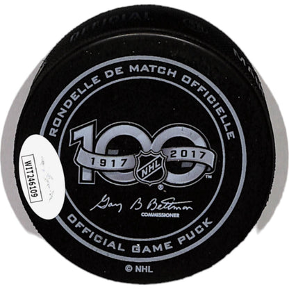 Nathan MacKinnon Signed Colorado Avalanche 2017 ASG Hockey Puck - JSA