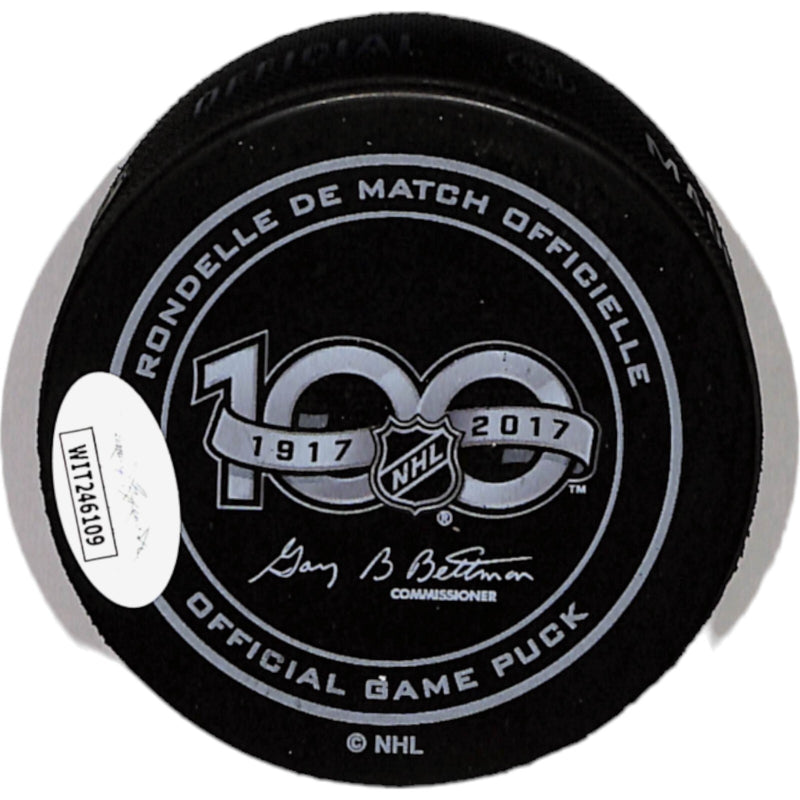 Nathan MacKinnon Signed Colorado Avalanche 2017 ASG Hockey Puck - JSA