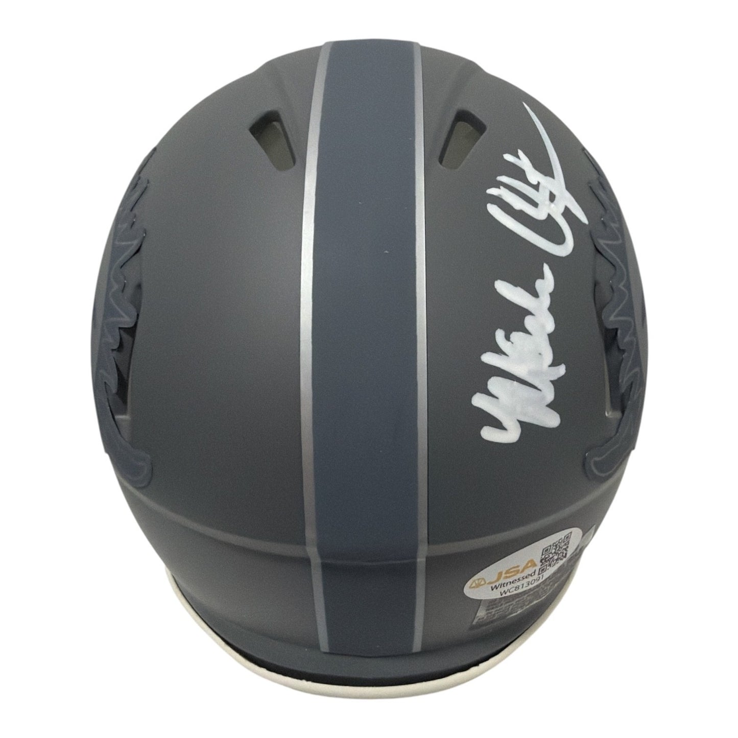Mark Clayton Signed Miami Dolphins Slate Mini Helmet