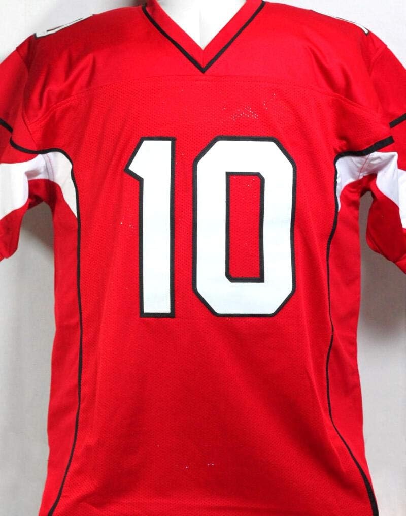 DeAndre Hopkins Signed Red Custom Football Jersey