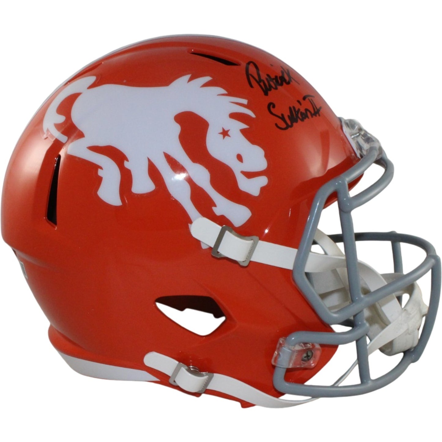 Patrick Surtain Signed Denver Broncos Full Size Throwback Helmet