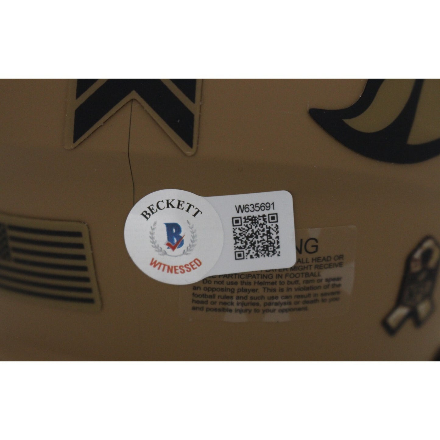 Champ Bailey Signed Denver Broncos 2023 Salute to Service Mini Helmet HOF