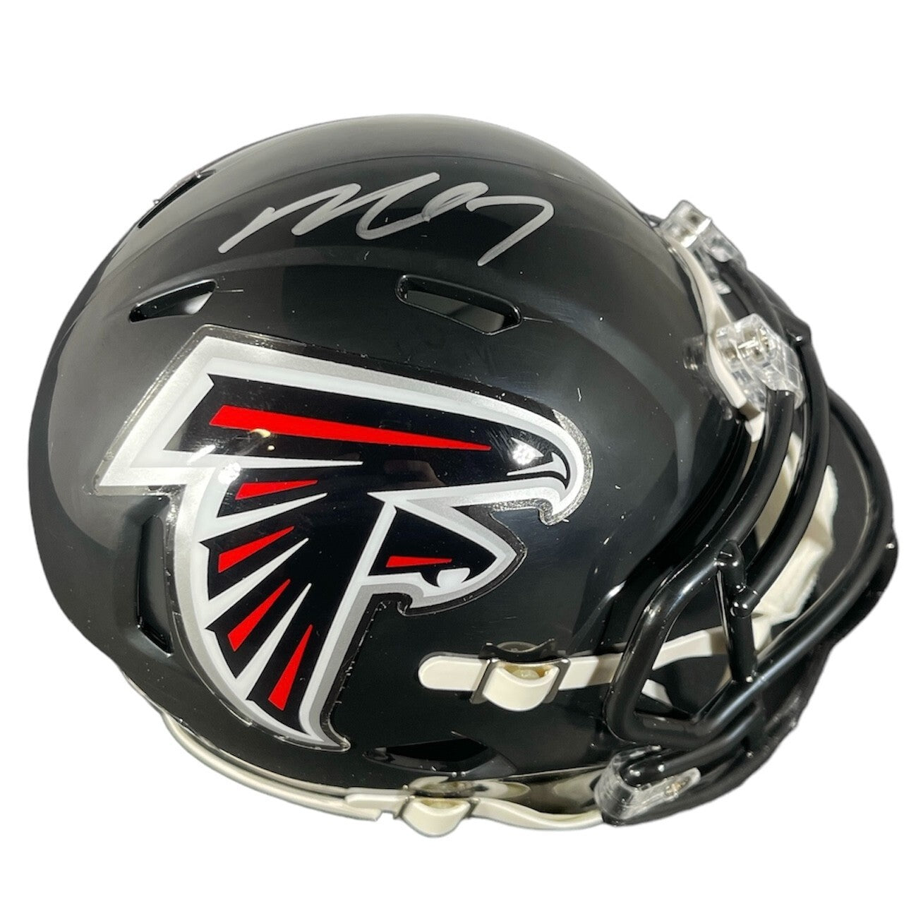 Michael Vick Signed Atlanta Falcons Riddell Speed Mini Helmet Beckett BAS