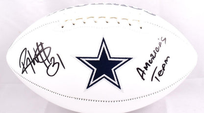 Roy Williams Autographed Dallas Cowboys Logo Football - America's Team