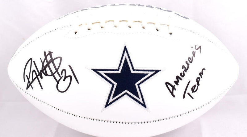 Roy Williams Autographed Dallas Cowboys Logo Football - America's Team
