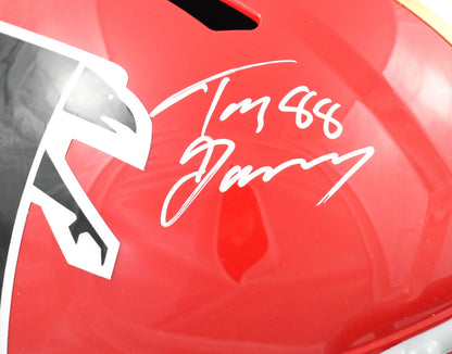 Tony Gonzalez Autographed Atlanta Falcons Throwback Speed Full Size Helmet