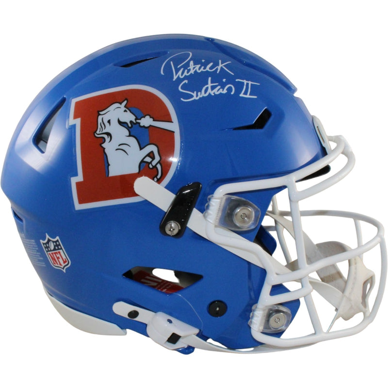 Patrick Surtain Signed Denver Broncos Full Size Authentic SpeedFlex Throwback Helmet