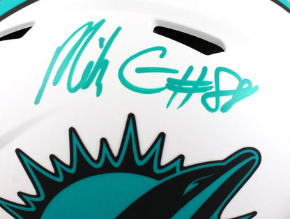 Mike Gesicki Autographed Miami Dolphins Lunar Speed Authentic Full Size Helmet
