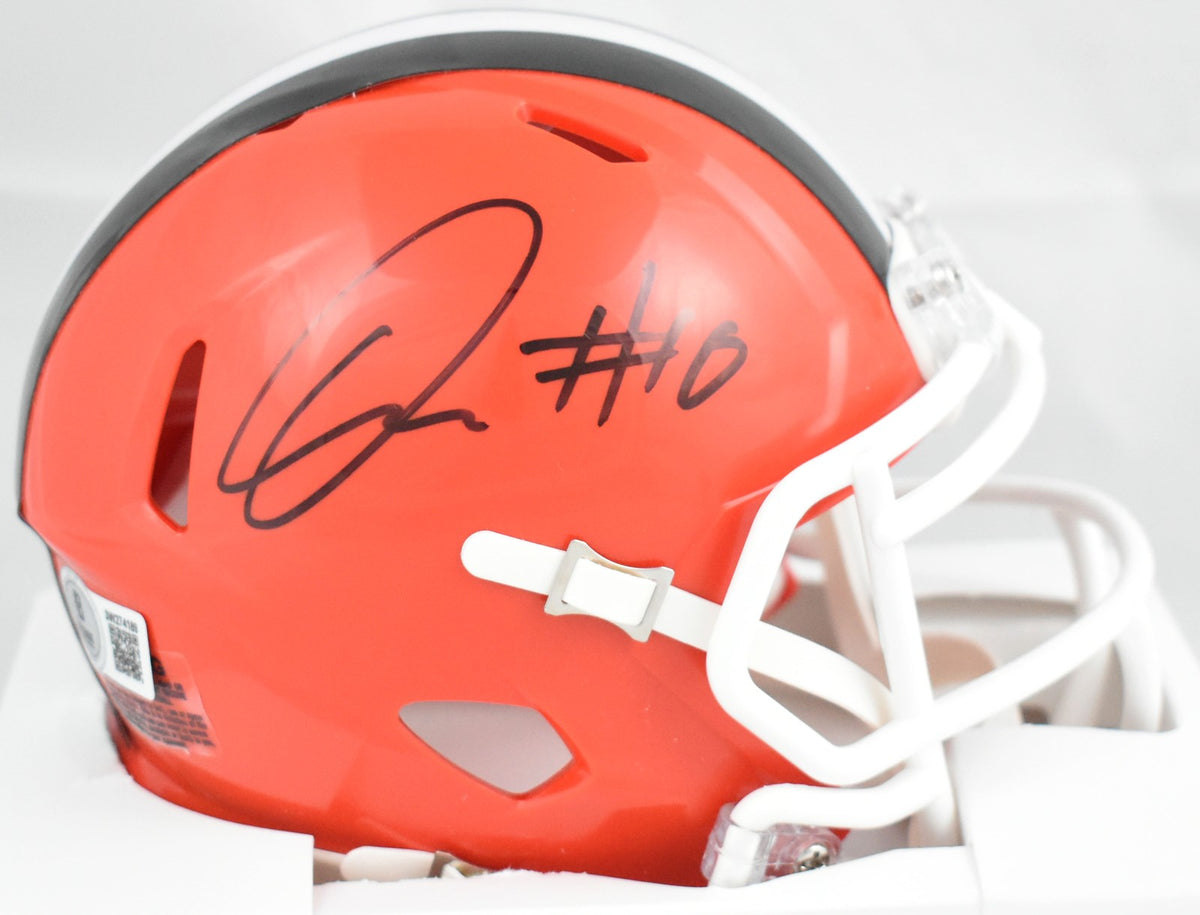 Quinshon Judkins Signed Cleveland Browns Speed Mini Helmet