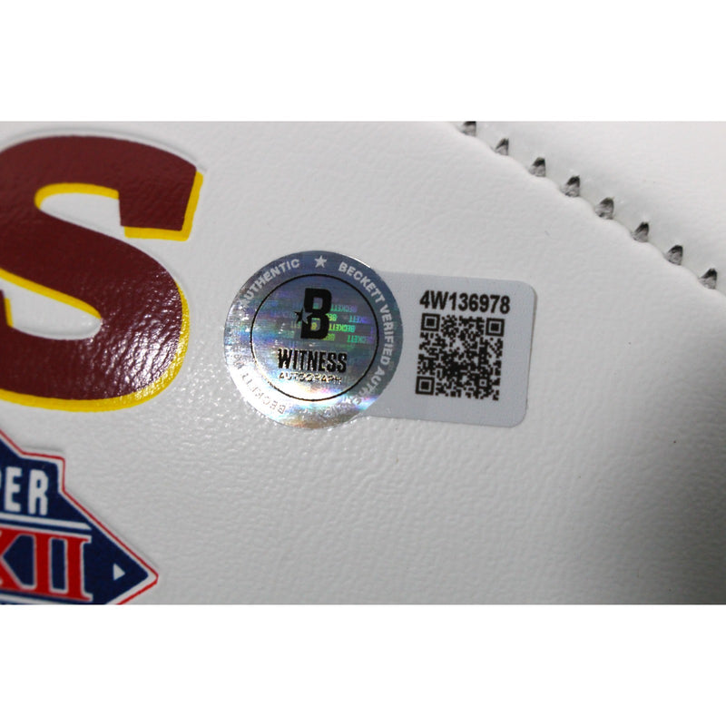 Russ Grimm Autographed Washington Redskins Logo Football (HOF Inscription)