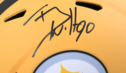 T.J. Watt Signed Pittsburgh Steelers Full Size Alternate 2025 Helmet