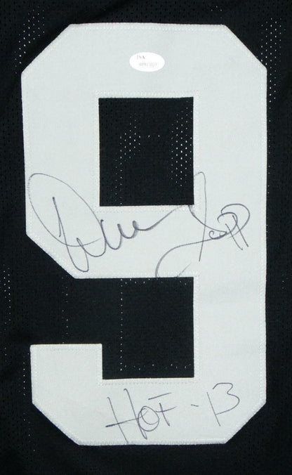 Warren Sapp Signed Black Custom Football Jersey (HOF Inscription)