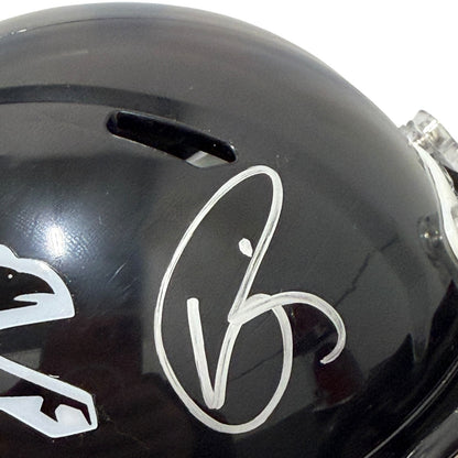 Andre Rison Signed Atlanta Falcons Throwback Mini Helmet JSA