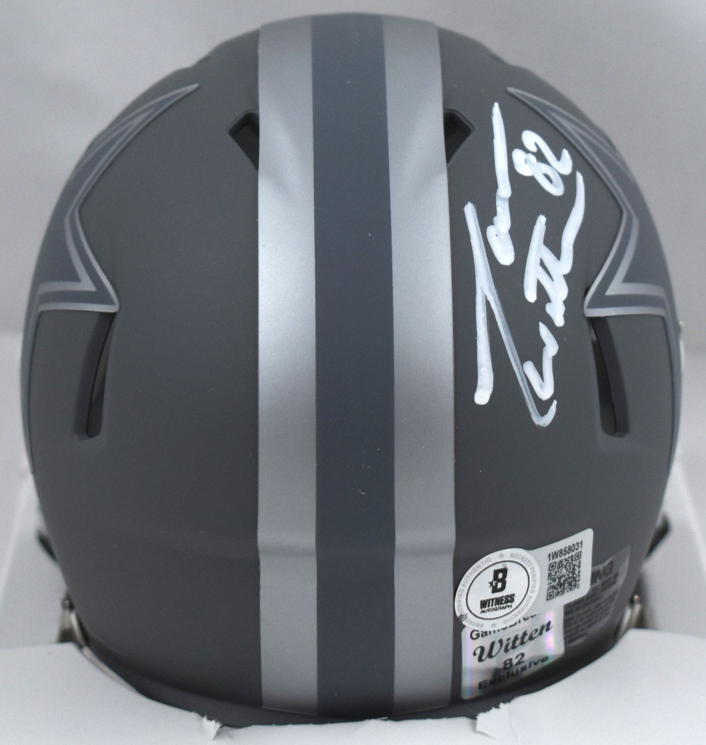 Jason Witten Signed Dallas Cowboys Slate Speed Mini Helmet