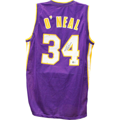 Shaquille O'Neal Autographed Pro Style Purple Jersey (Beckett)