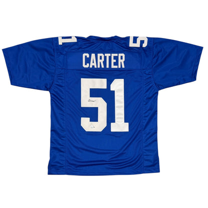 Abdul Carter Autographed New York Giants Custom Jersey (Beckett COA)