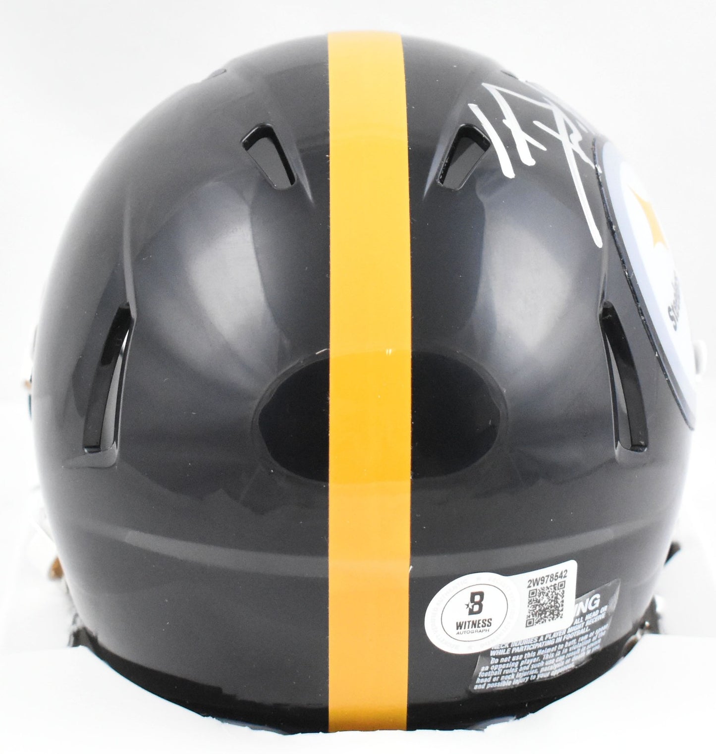 T.J. Watt Signed Pittsburgh Steelers Speed Mini Helmet