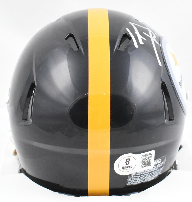 T.J. Watt Signed Pittsburgh Steelers Speed Mini Helmet