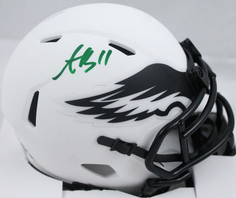 A.J. Brown Signed Philadelphia Eagles Lunar Speed Mini Helmet
