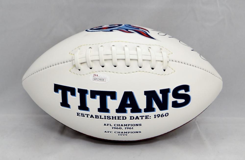 Marcus Mariota Autographed Tennessee Titans Logo Football
