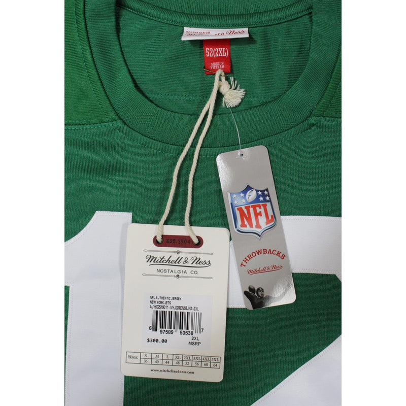 Joe Namath Signed New York Jets Mitchell & Ness Throwback Jersey