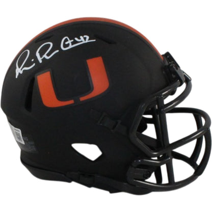 Michael Irvin Signed Miami Hurricanes Eclipse Mini Helmet