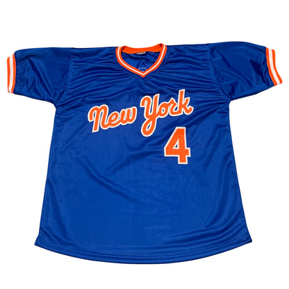 Lenny Dykstra Signed New York Mets Custom Jersey (86 WSC) - Beckett