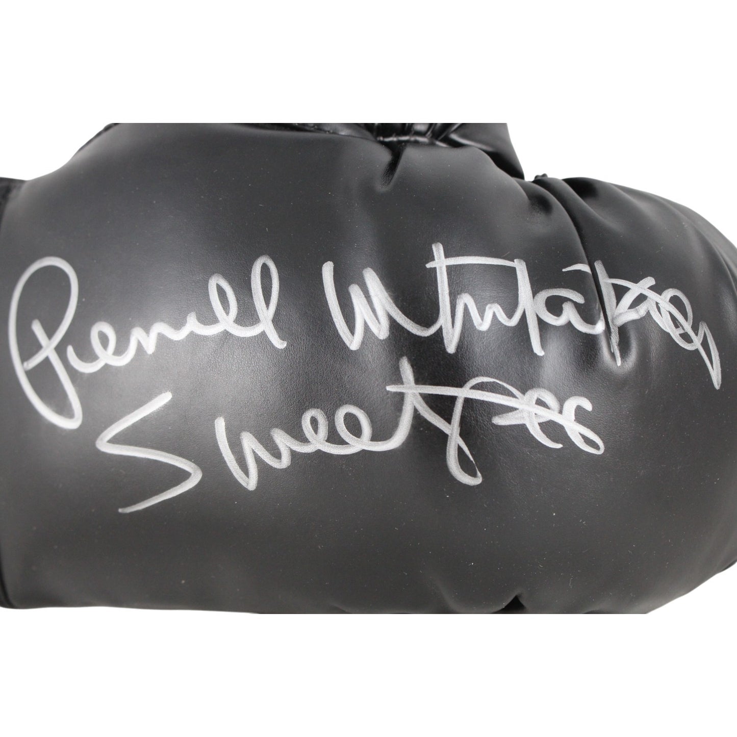 Pernell "Sweet Pea" Whitaker Autographed Black Everlast Boxing Glove