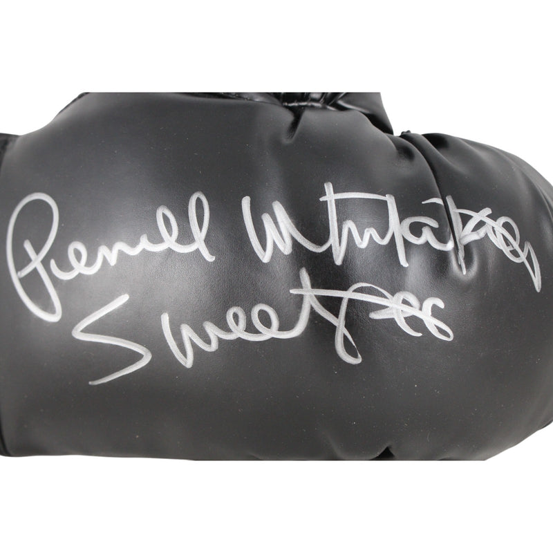 Pernell "Sweet Pea" Whitaker Autographed Black Everlast Boxing Glove