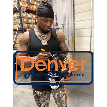 Derrick Henry Signed Baltimore Ravens Authentic SpeedFlex Helmet