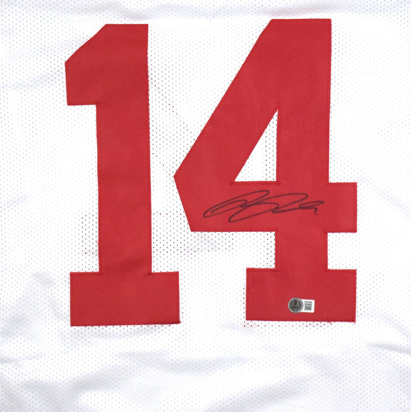 Ricky Pearsall Autographed San Francisco 49ers White Custom Jersey