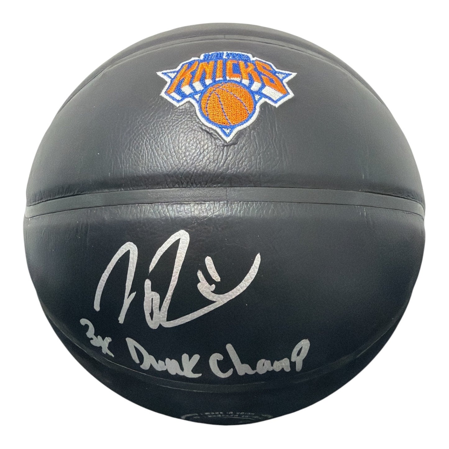 Nate Robinson Signed New York Knicks Black Basketball (3x Dunk Champ)