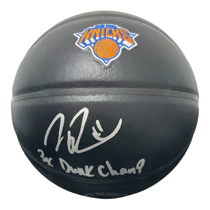 Nate Robinson Signed New York Knicks Black Basketball (3x Dunk Champ)