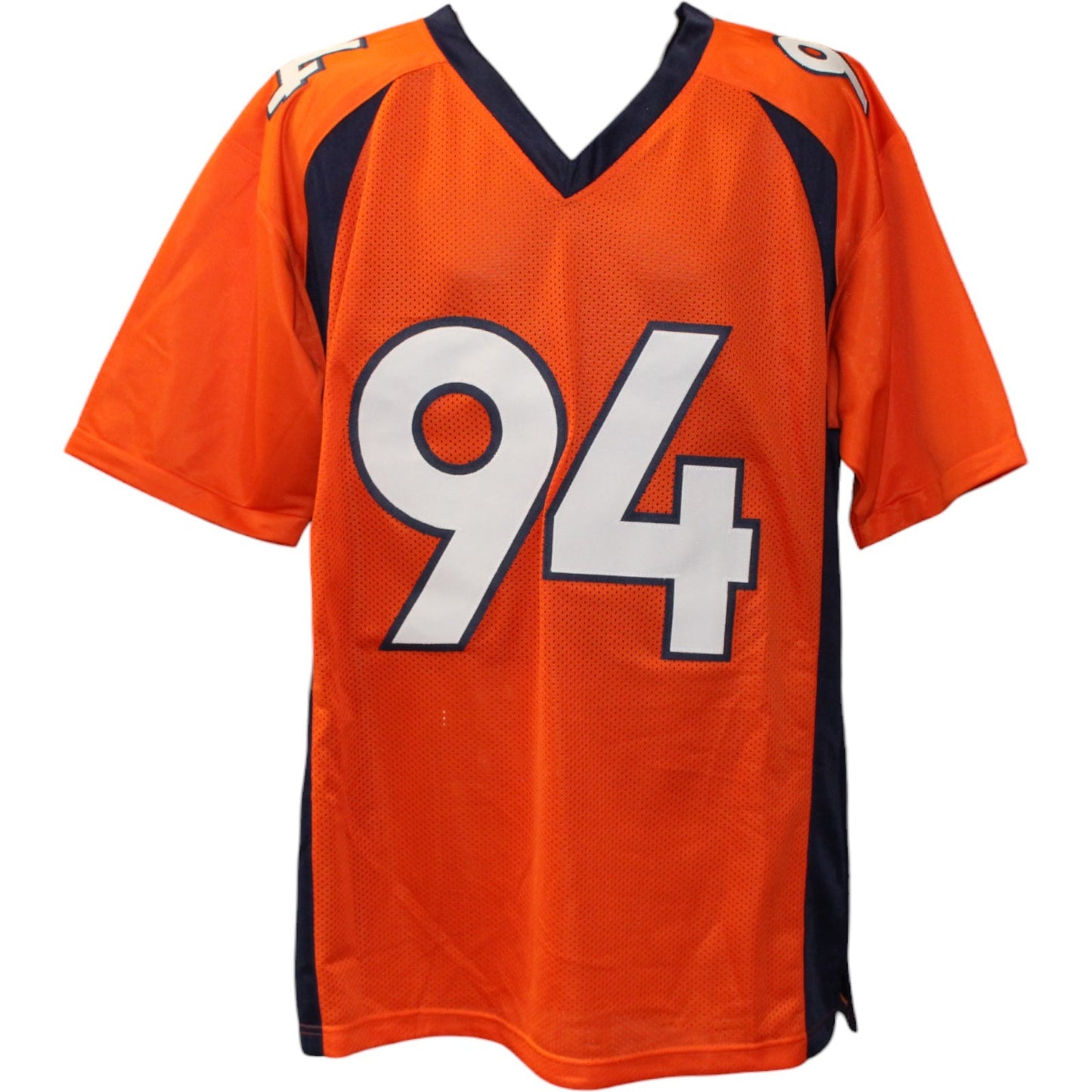DeMarcus Ware Autographed Pro Style Orange Custom Jersey (Beckett)