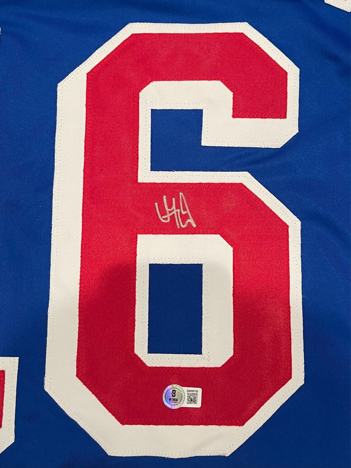 Vincent Trocheck Signed New York Rangers Custom Jersey (Beckett COA)
