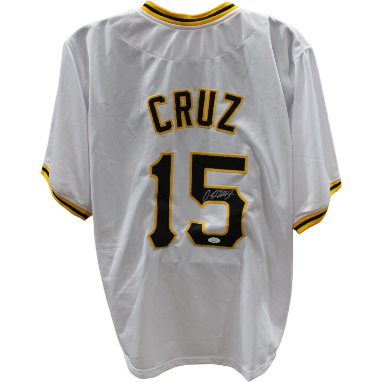 Oneil Cruz Autographed White Pro Style Jersey JSA