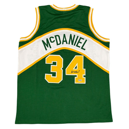 Xavier McDaniel Signed Seattle SuperSonics Custom Jersey