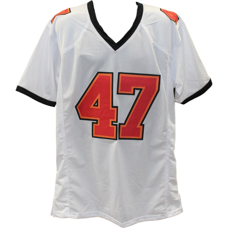 John Lynch Signed White Throwback Custom Jersey (Beckett Witnessed)