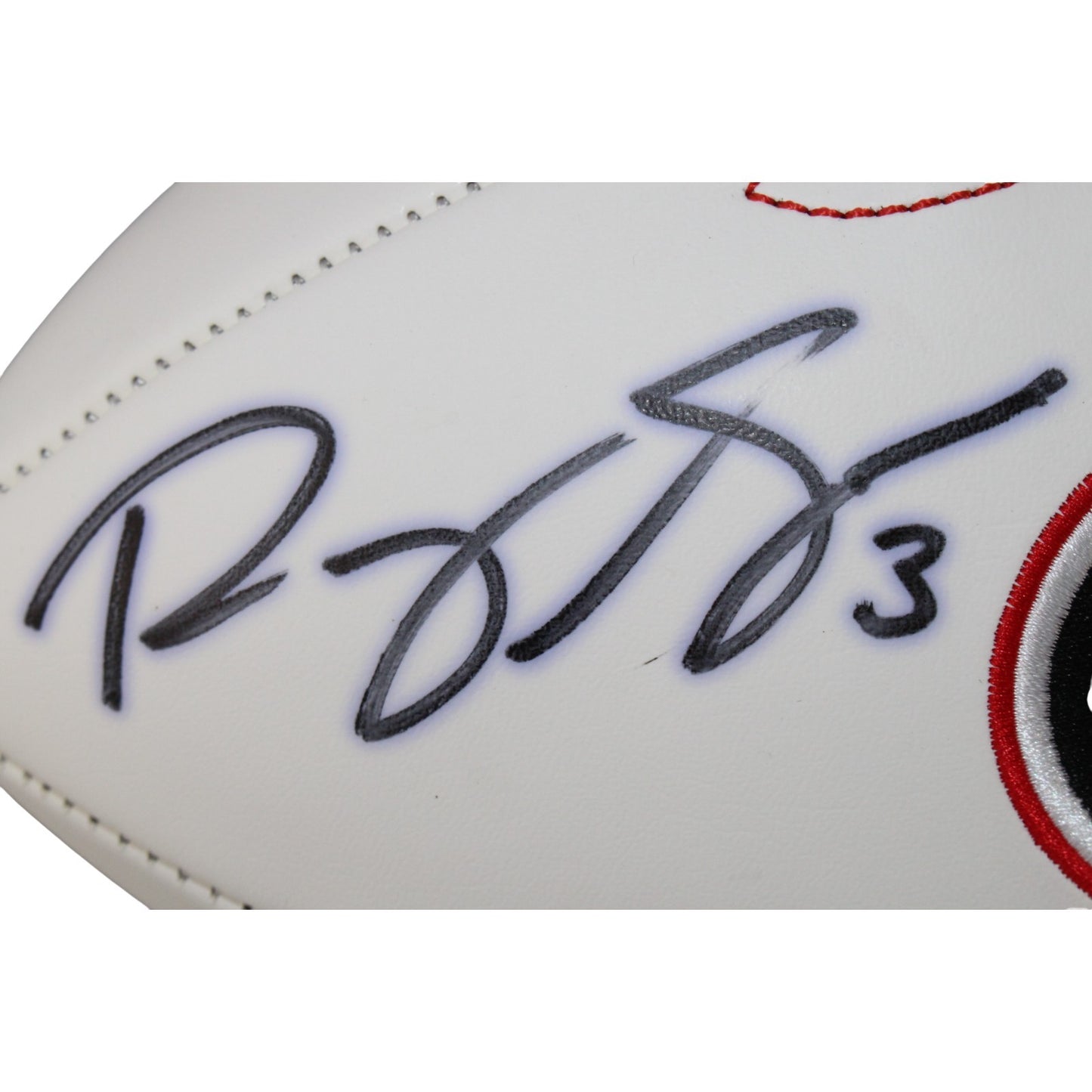 Roquan Smith Autographed Georgia Bulldogs Logo Football