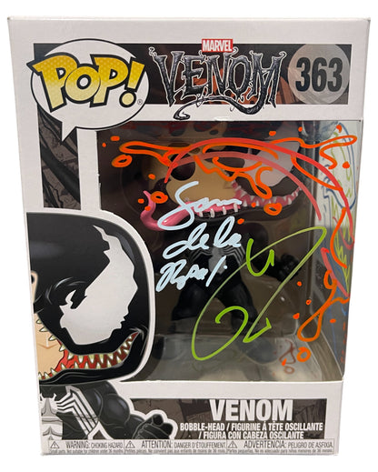Tom Hardy & Sam De La Rosa Signed Venom Funko Pop #363 (COA)