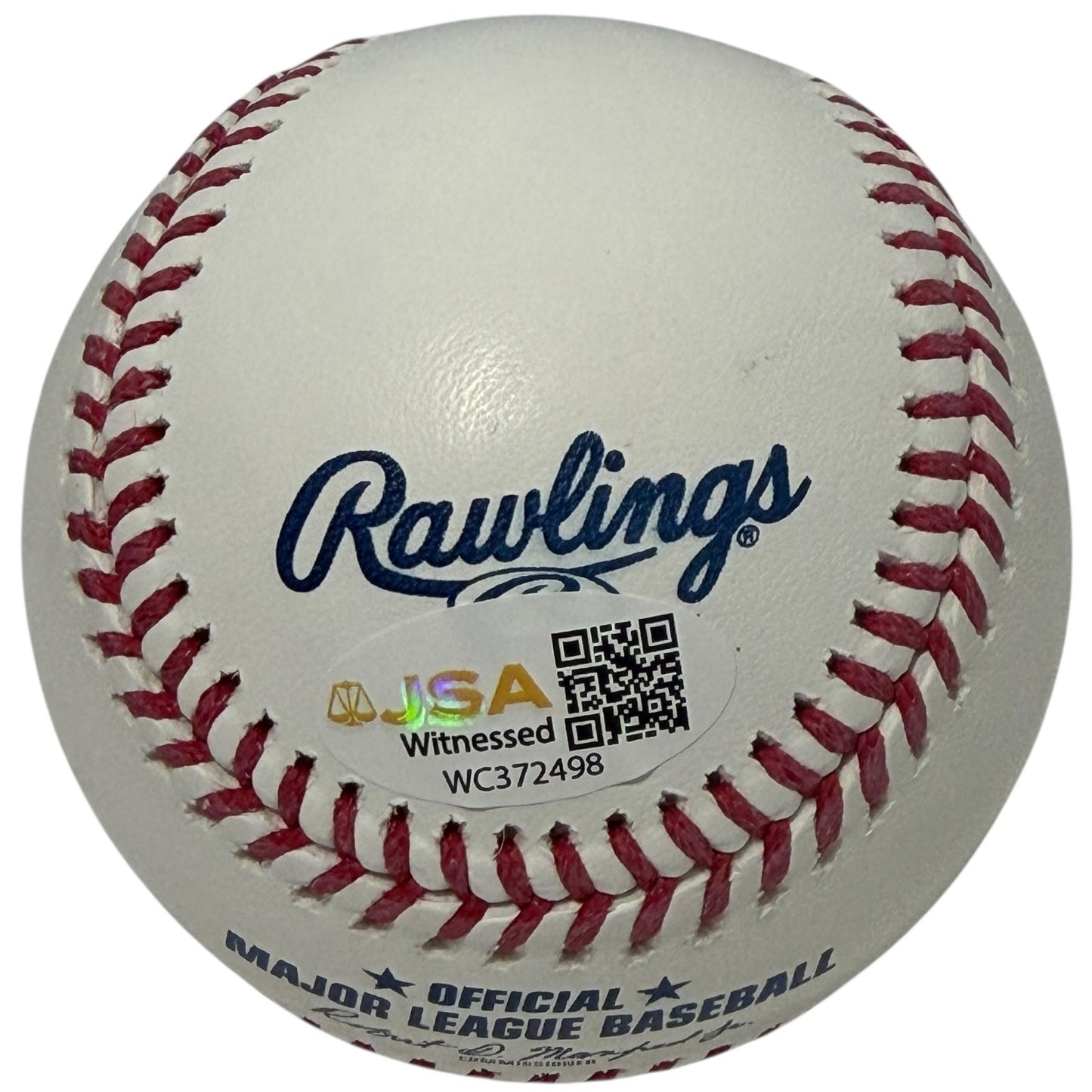 Edgardo Alfonzo Signed Rawlings Official MLB Baseball Mets HOF JSA Witness
