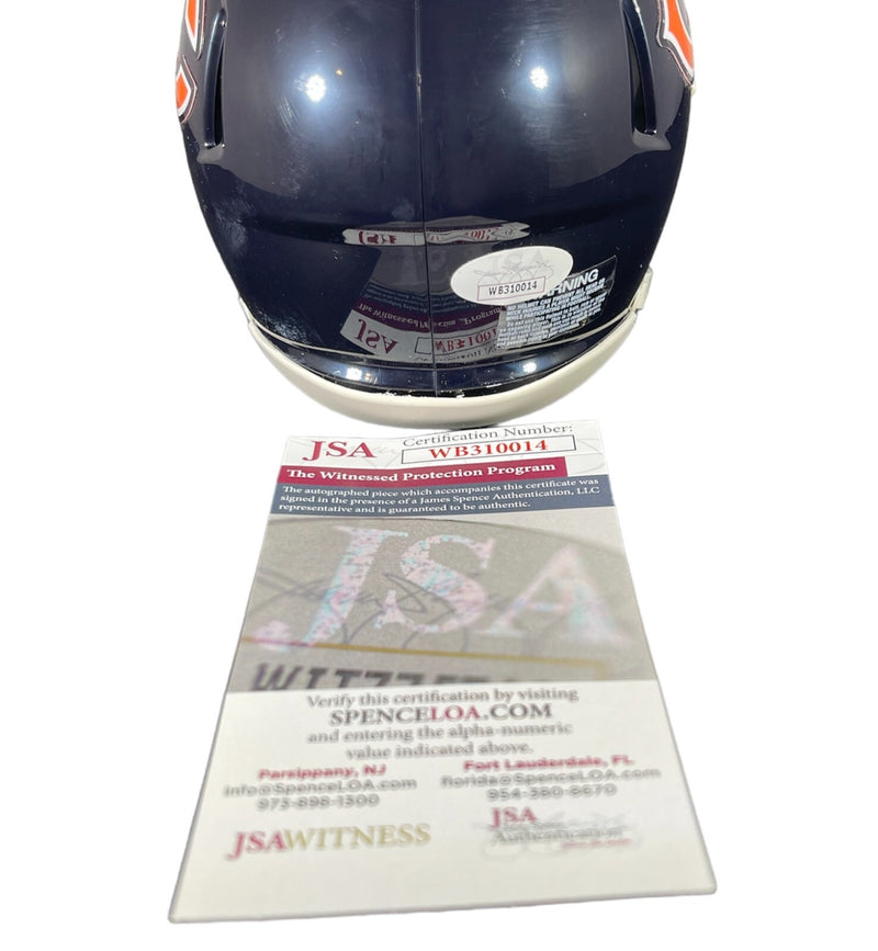 D'Andre Swift Chicago Bears Autographed Mini Helmet