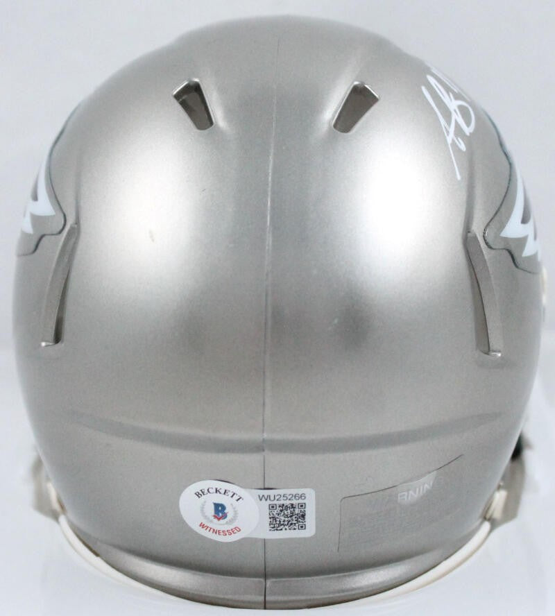 A.J. Brown Autographed Philadelphia Eagles Flash Mini Helmet