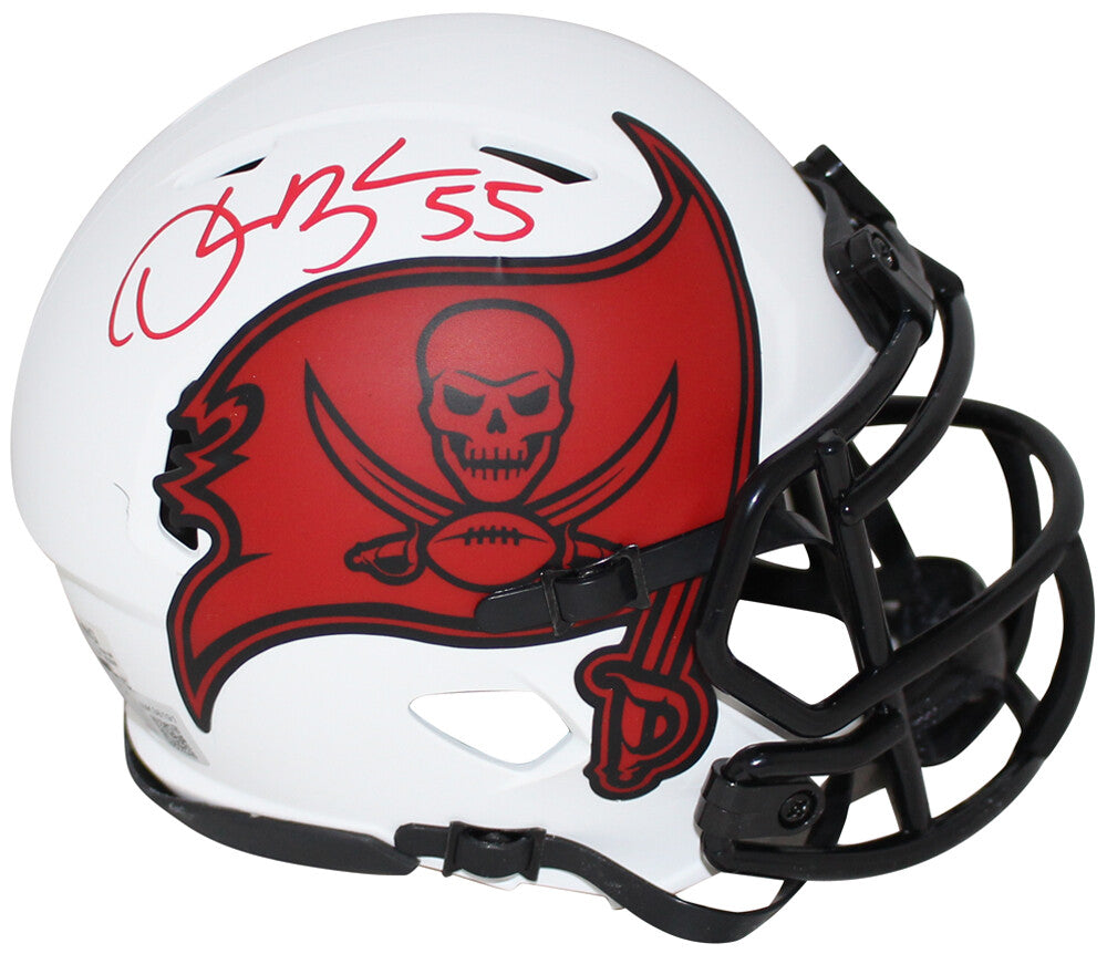 Derrick Brooks Tampa Bay Buccaneers Signed Lunar Mini Helmet (BAS)