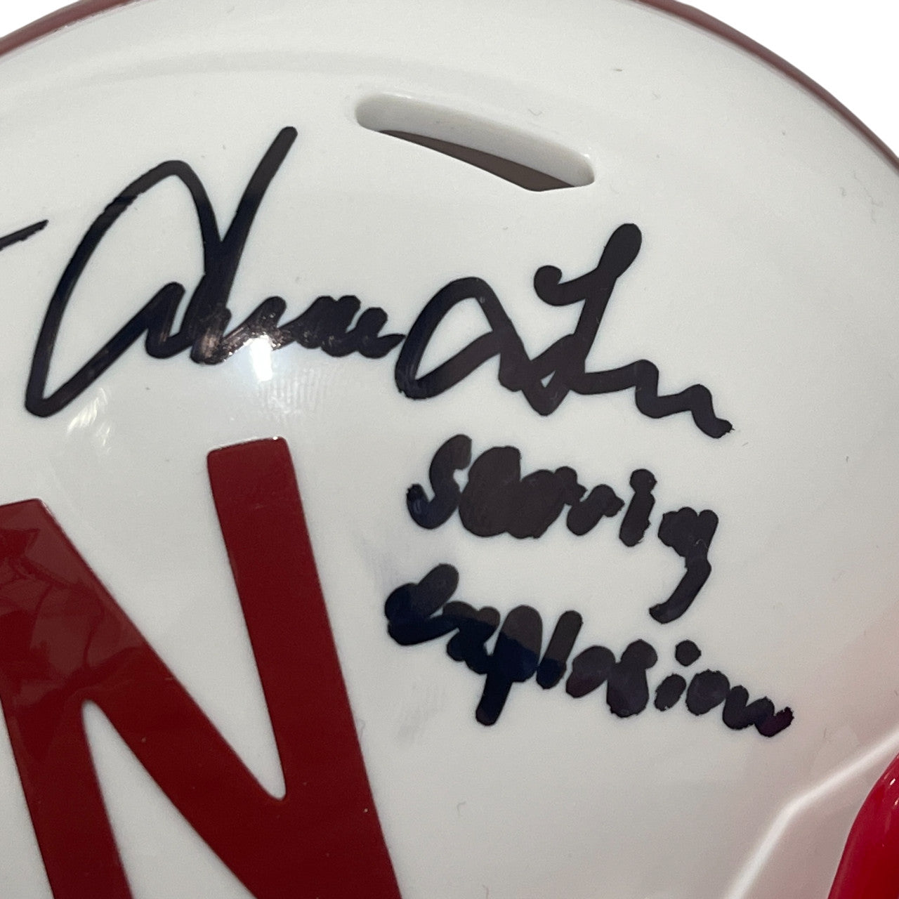 Mike Rozier & Irving Fryar Signed Nebraska Mini Helmet w/ Inscriptions