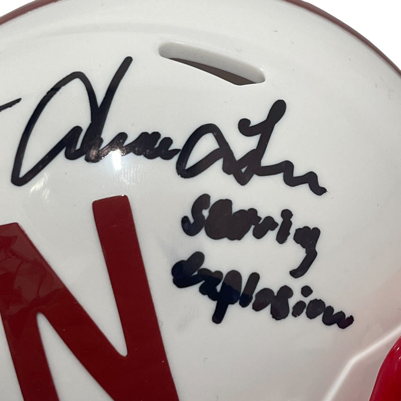 Mike Rozier & Irving Fryar Signed Nebraska Mini Helmet w/ Inscriptions