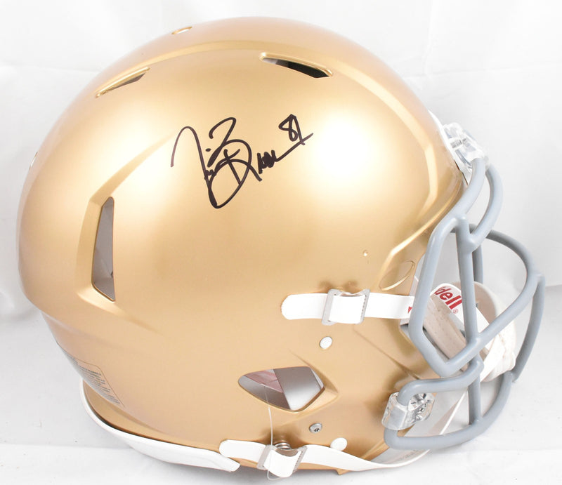 Tim Brown Signed Notre Dame Fighting Irish Full Size Speed Authentic Helmet