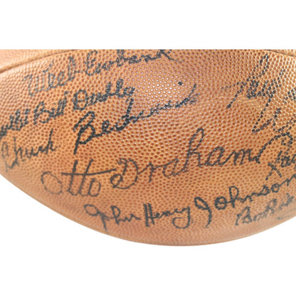 Dawson, Csonka & Van Buren Multi-Signed Wilson Rozelle NFL Football