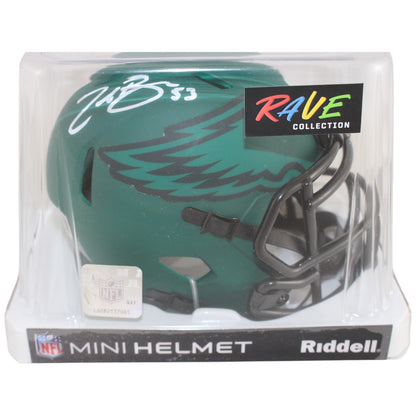 Zack Baun Philadelphia Eagles Rave Mini Helmet Autographed