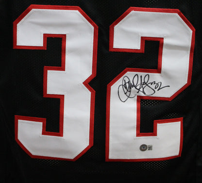 Jamal Anderson Signed Atlanta Falcons Custom Football Jersey (BAS)